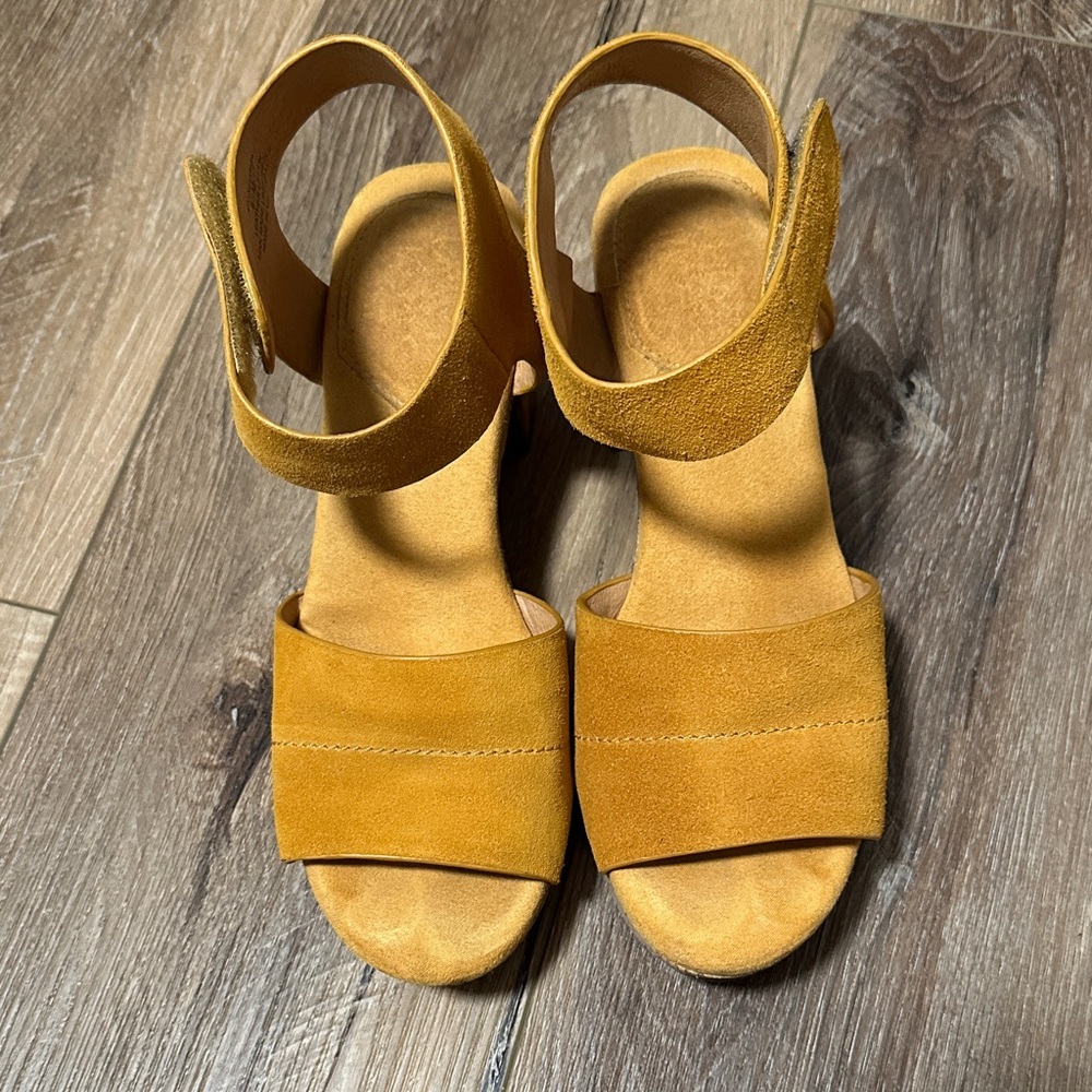 Crown Vintage Golden Yellow Sandals